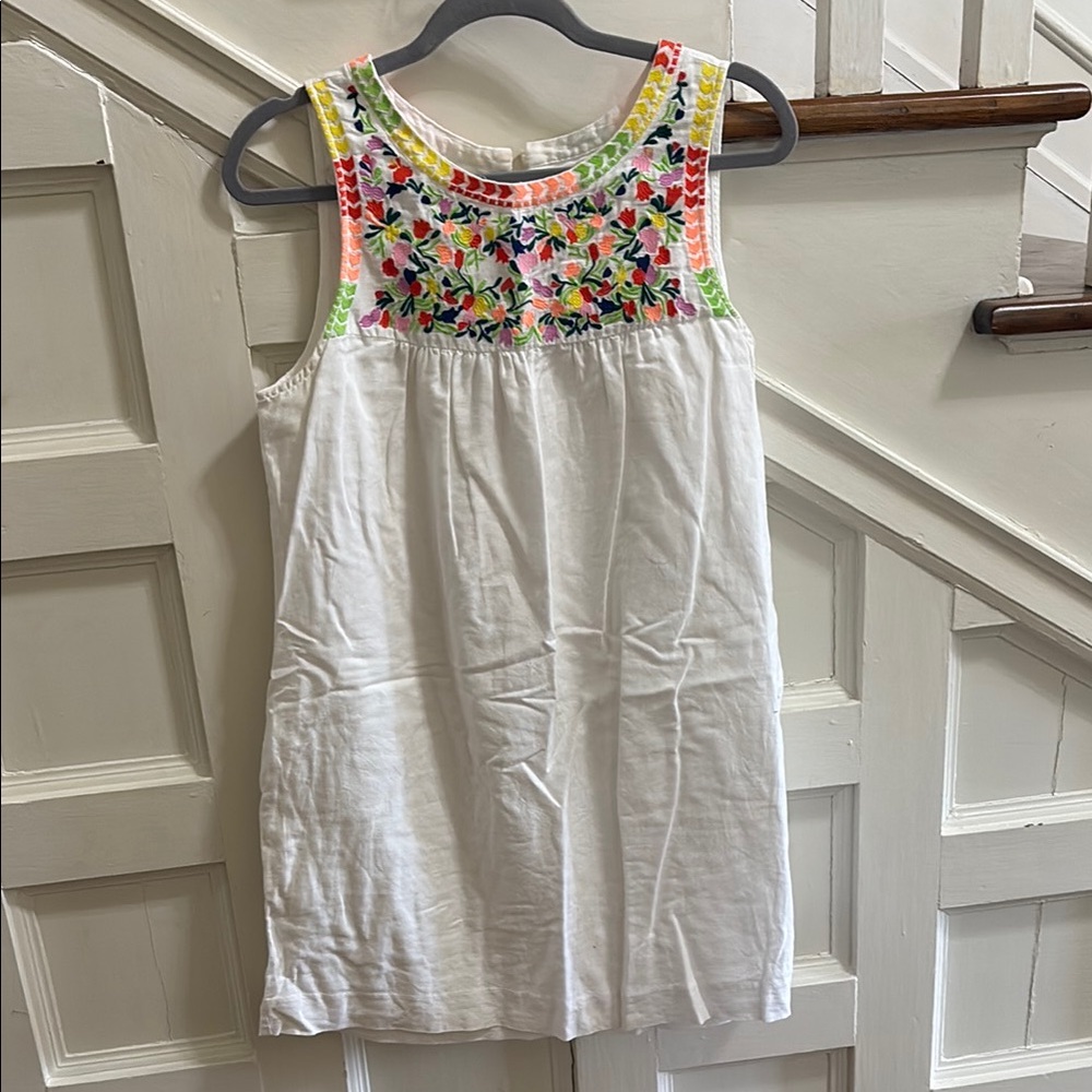Jcrew embroidered dress size 6
